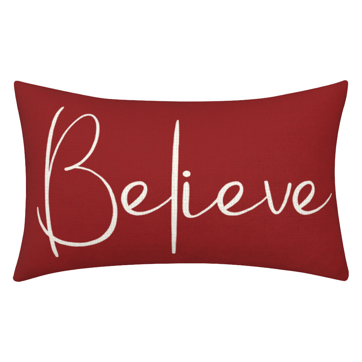 Christmas Decorative Pillowcase 2-piece Set Merry Christmas Sofa Cushion Cover Believe Waist Pillow Cover