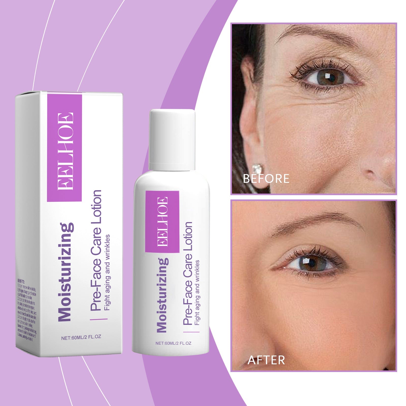 Moisturizing Lotion, Aloe Vera Essence Hydrates And Lightens Fine Lines, Firming Skin, Refreshing And Not Greasy