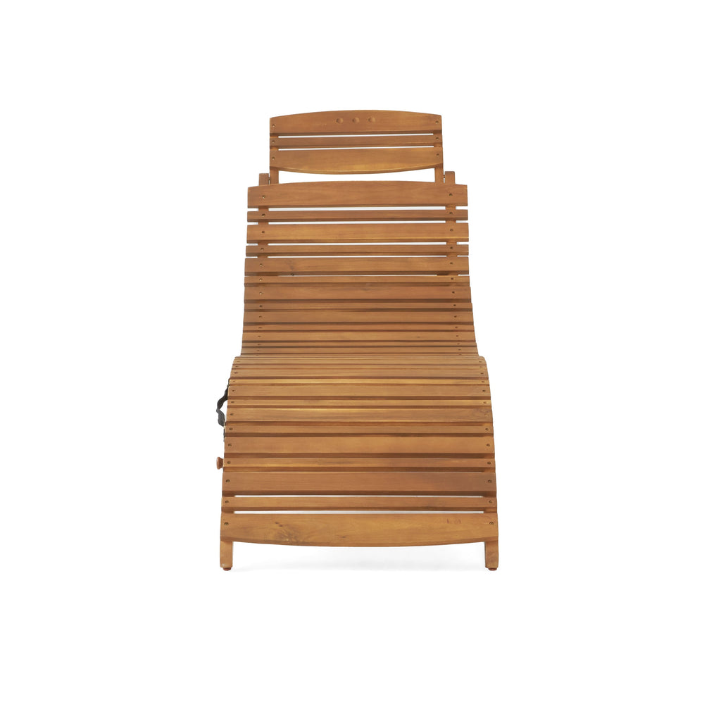 LAHAINA WOOD FOLDABLE CHAISE LOUNGE