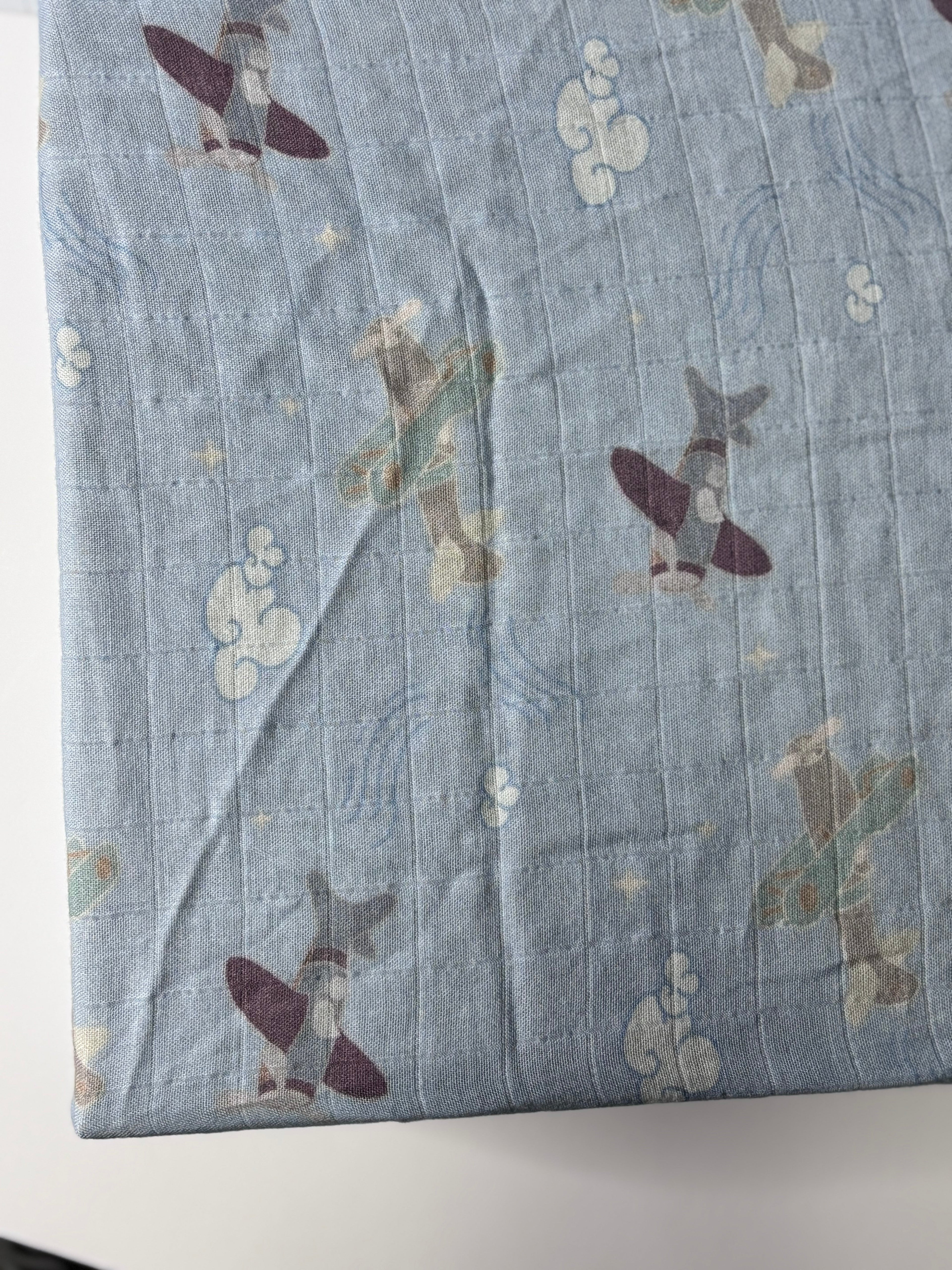 Organic Bamboo Blend Crib Sheet in Dreamy Planes