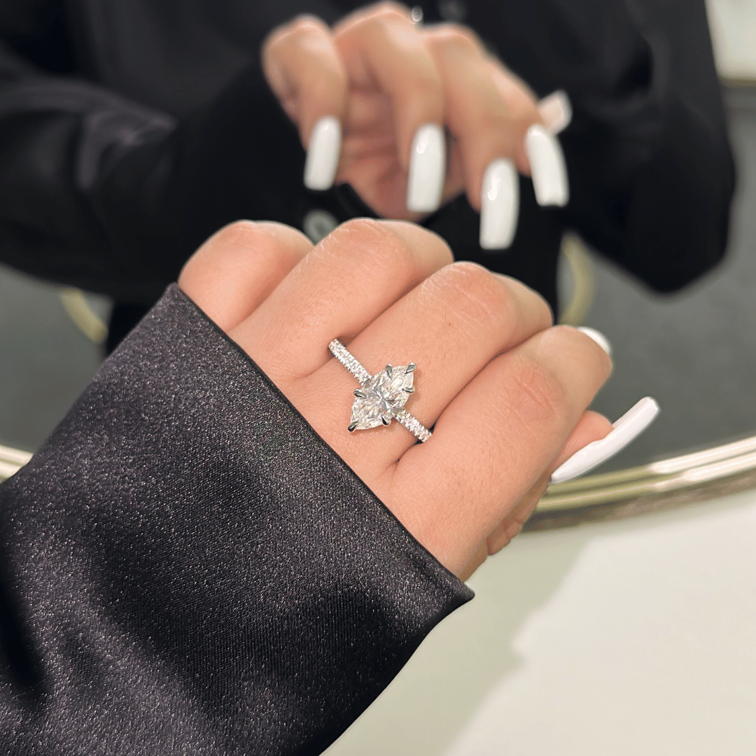3.0ct Moissanite Diamond Engagement Ring
