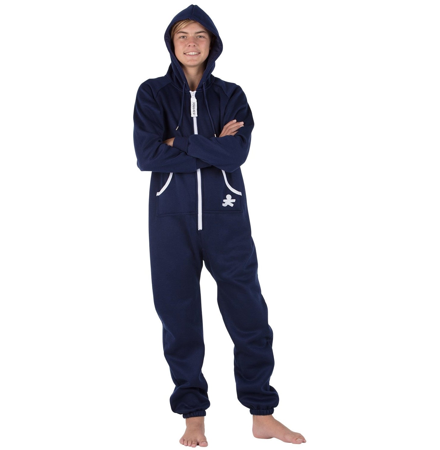 Family Matching Navy Blue Hoodie Onepiece Onesie