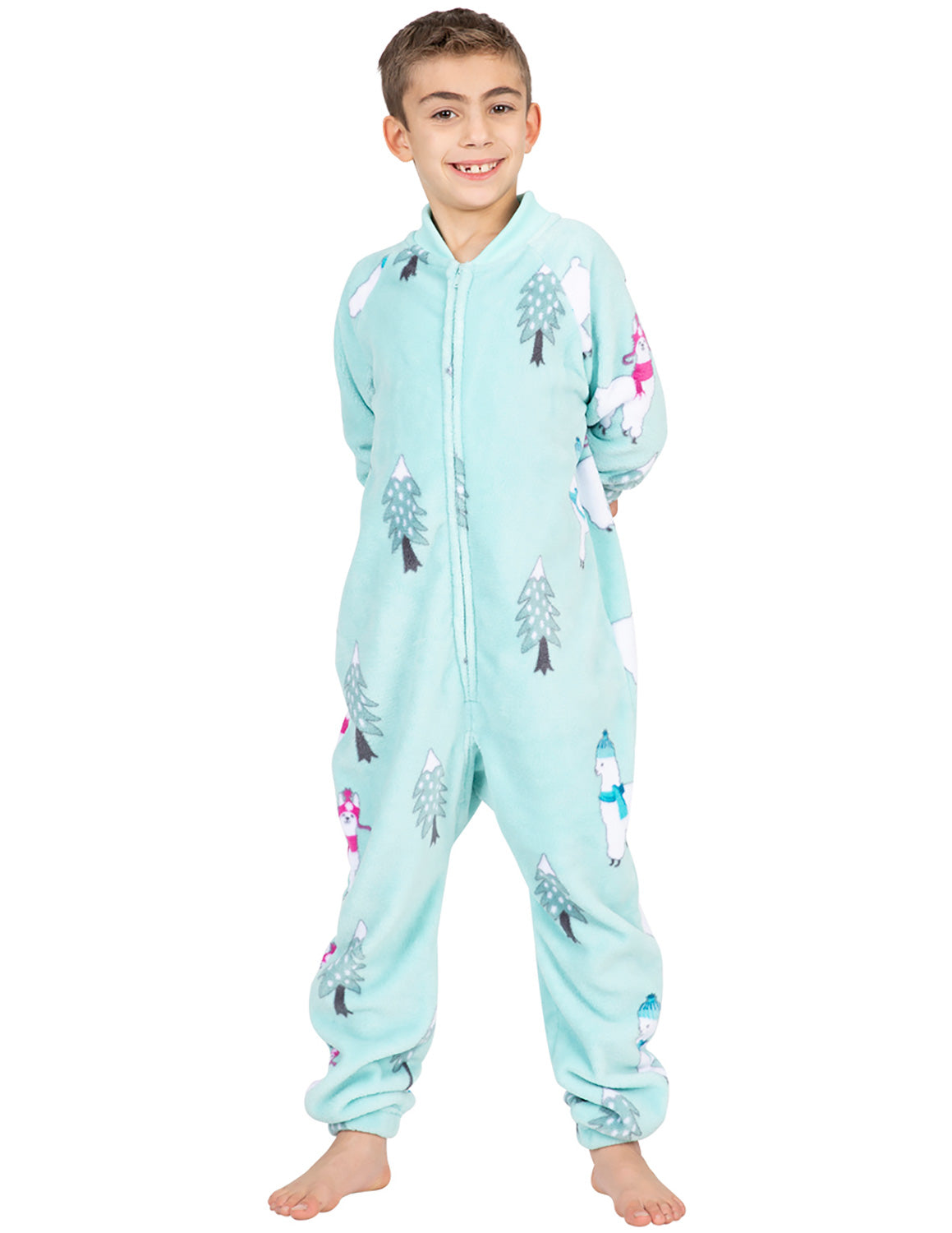 Land of Llamas Kids Footless Chenille