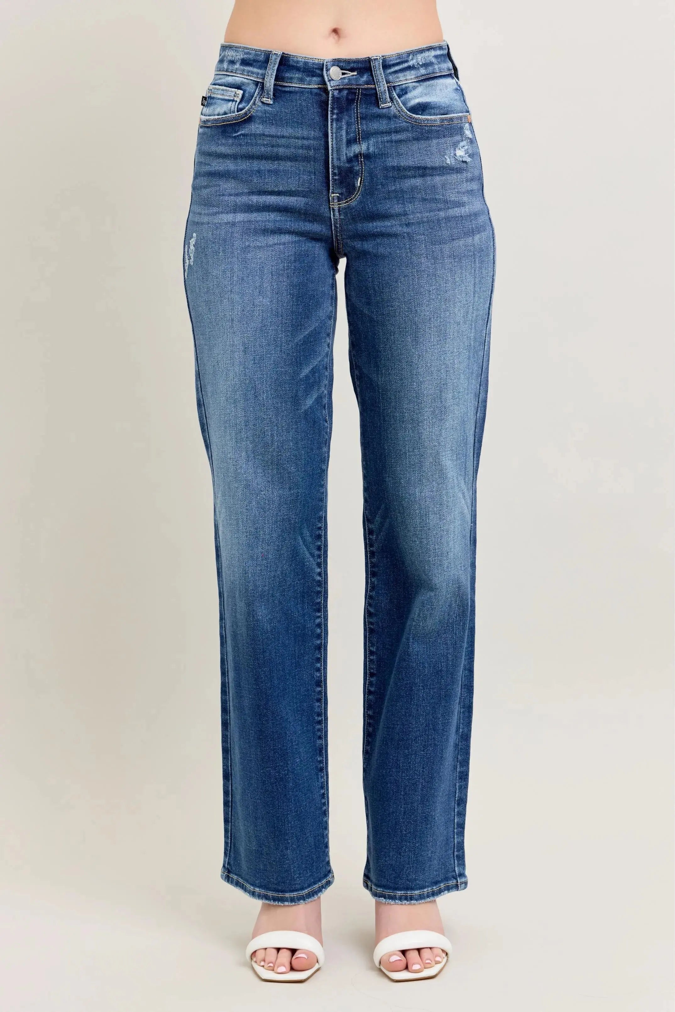 Judy Blue Jeans - Full Size/Plus Size High Waist 90's Straight Leg