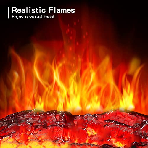 23 Inches 3D Free Standing Electric Fireplace Stove 5215