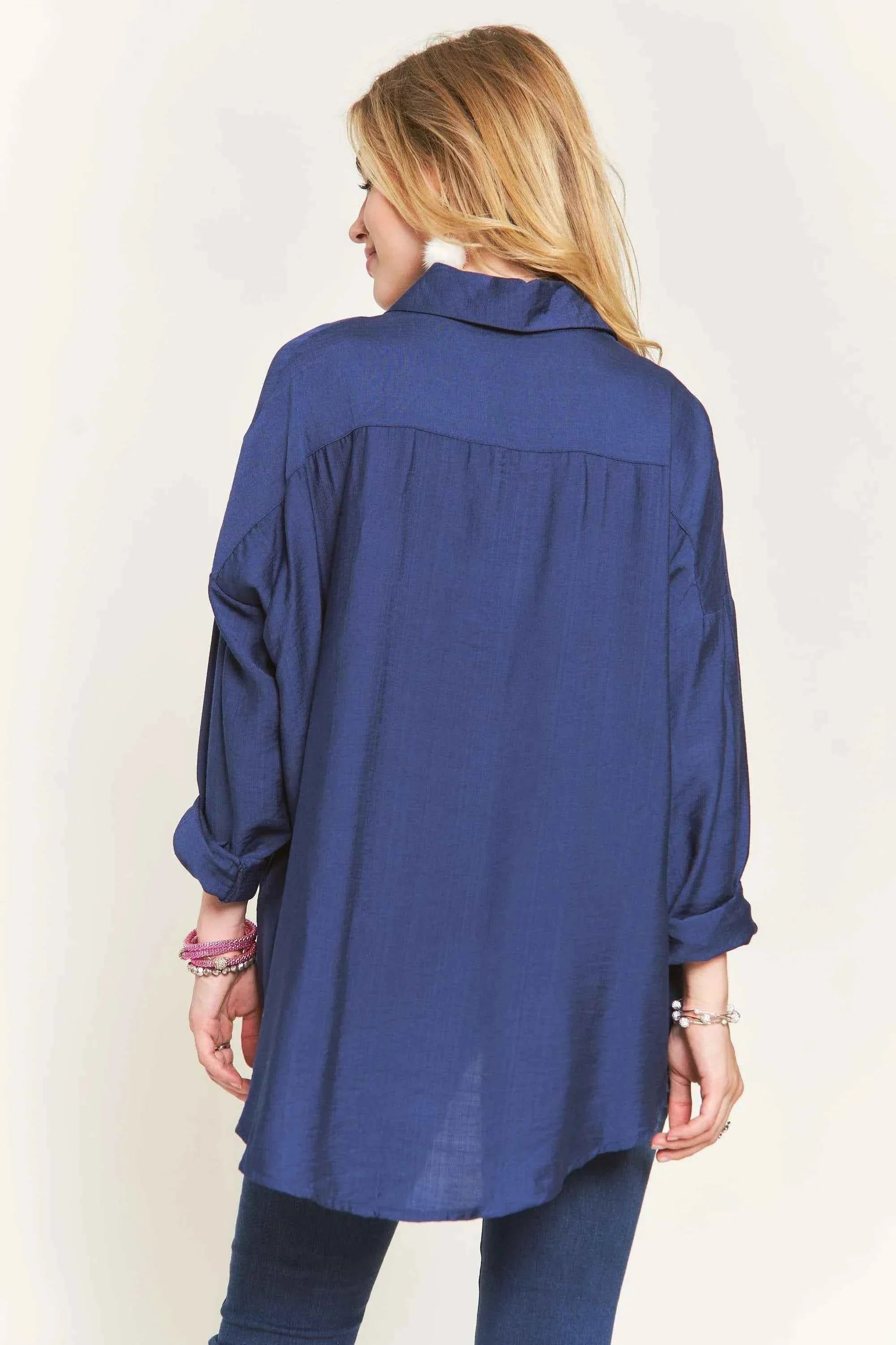 ADORA Button Down Linen Shirt for Women - Stylish Adora Linen Shirt Women Top