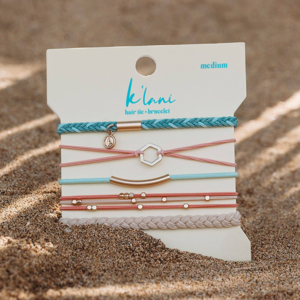 "Live" Hair Tie Bracelet Set