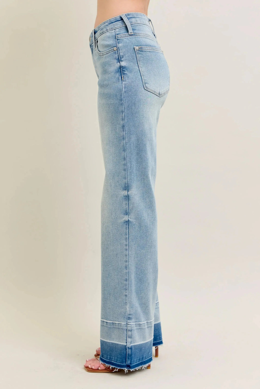 Judy Blue Jeans - Plus Size Mr Release Hem Wide Leg