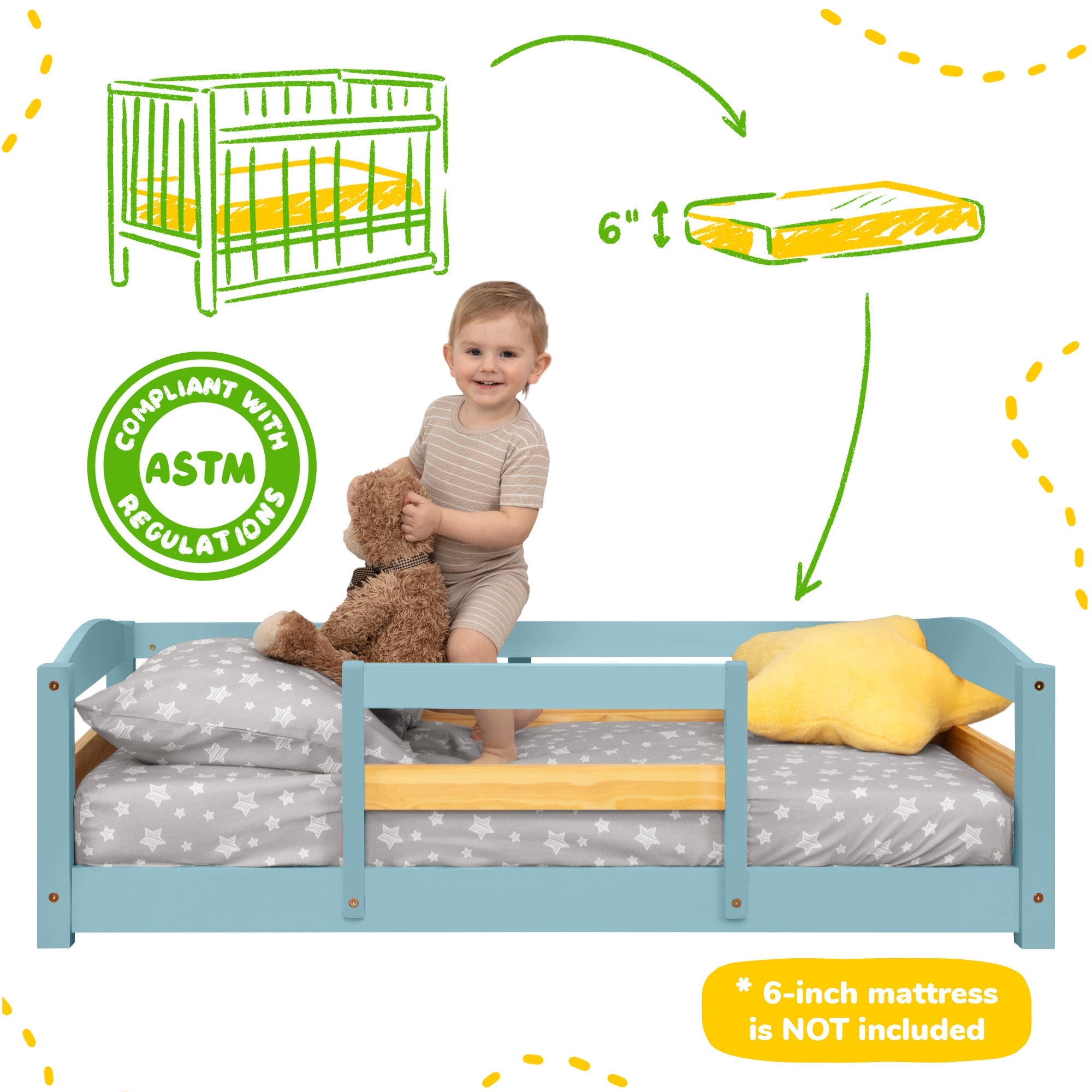 Floor Bed - Crib Size