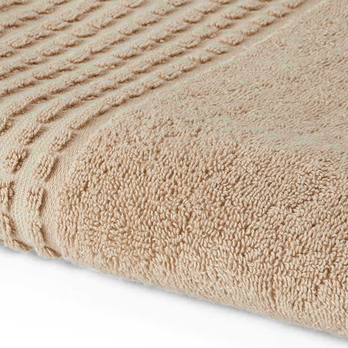 JUNA Check Bath Sheet, Sand