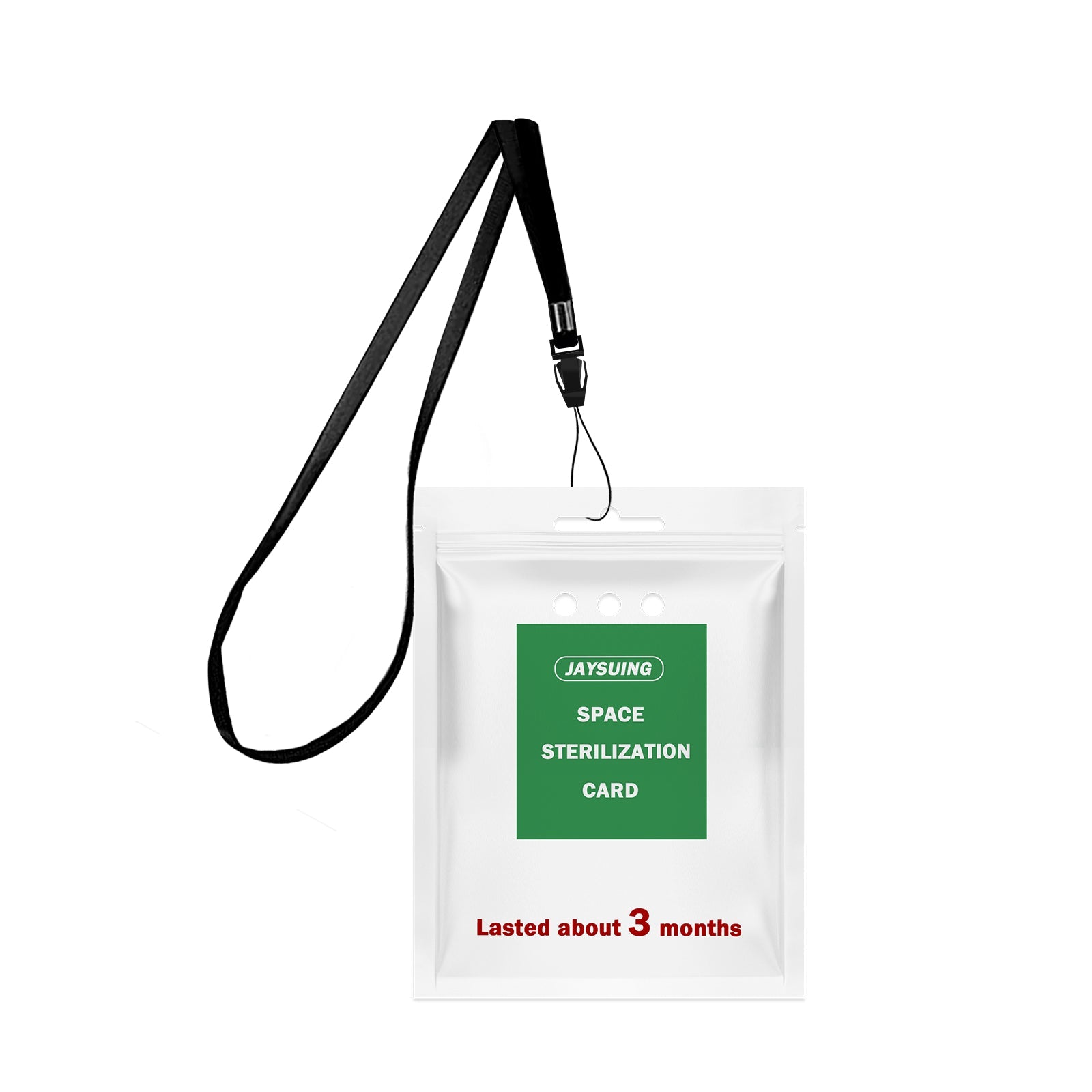 Space Purification Card Lanyard Easy To Carry Portable Space Air Purification Protection Card Stickers