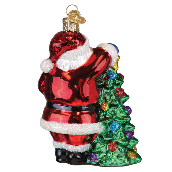 2025 Santa With Tree Ornament
