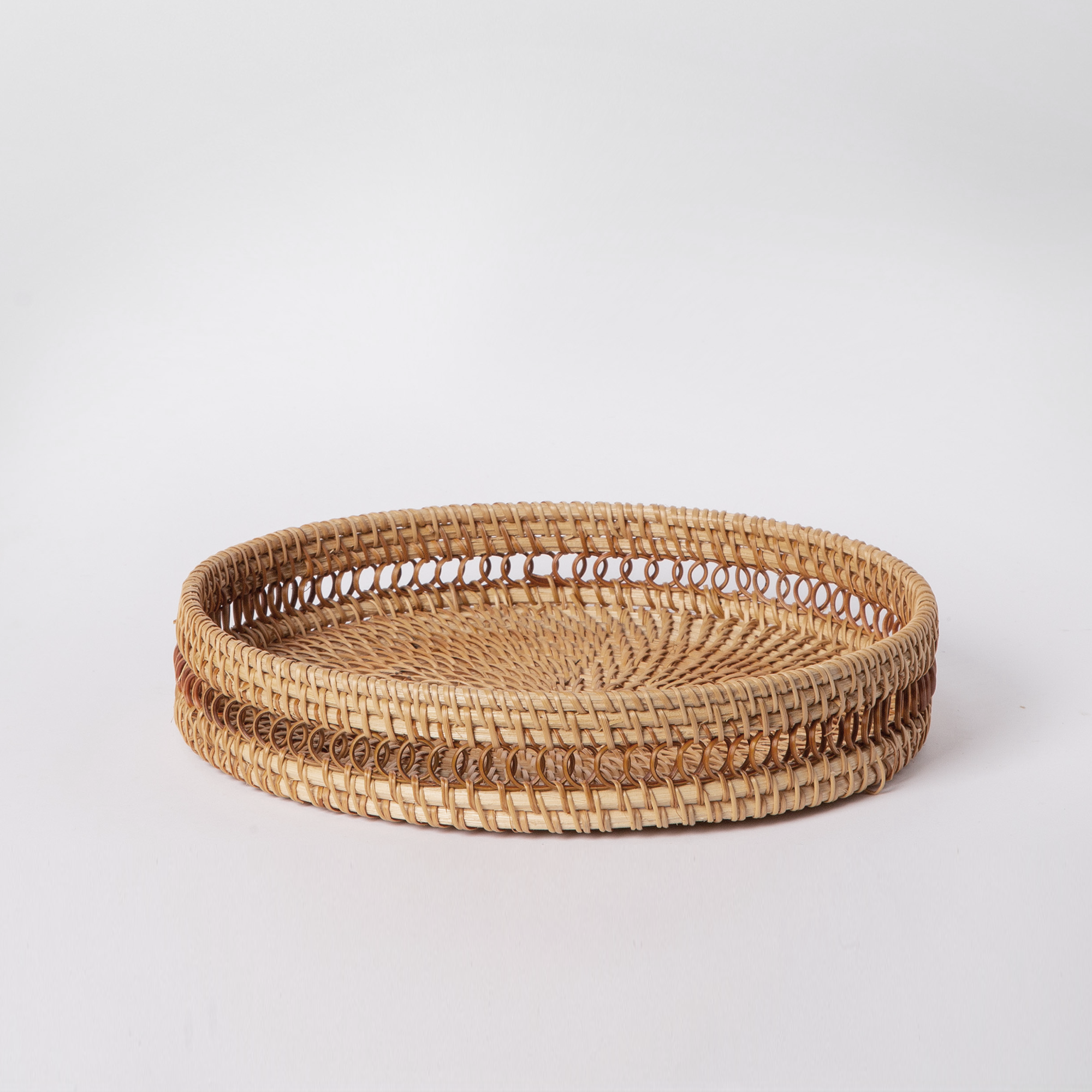 405 - Round Rattan Tray