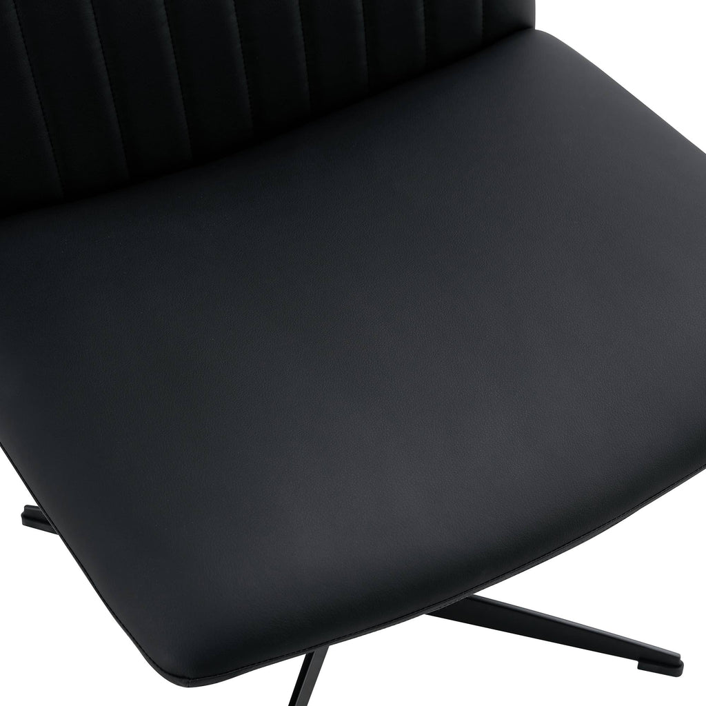 Black High Grade Pu Material. Home Computer Chair Office Chair Adjustable 360 ° Swivel Cushion Chair
