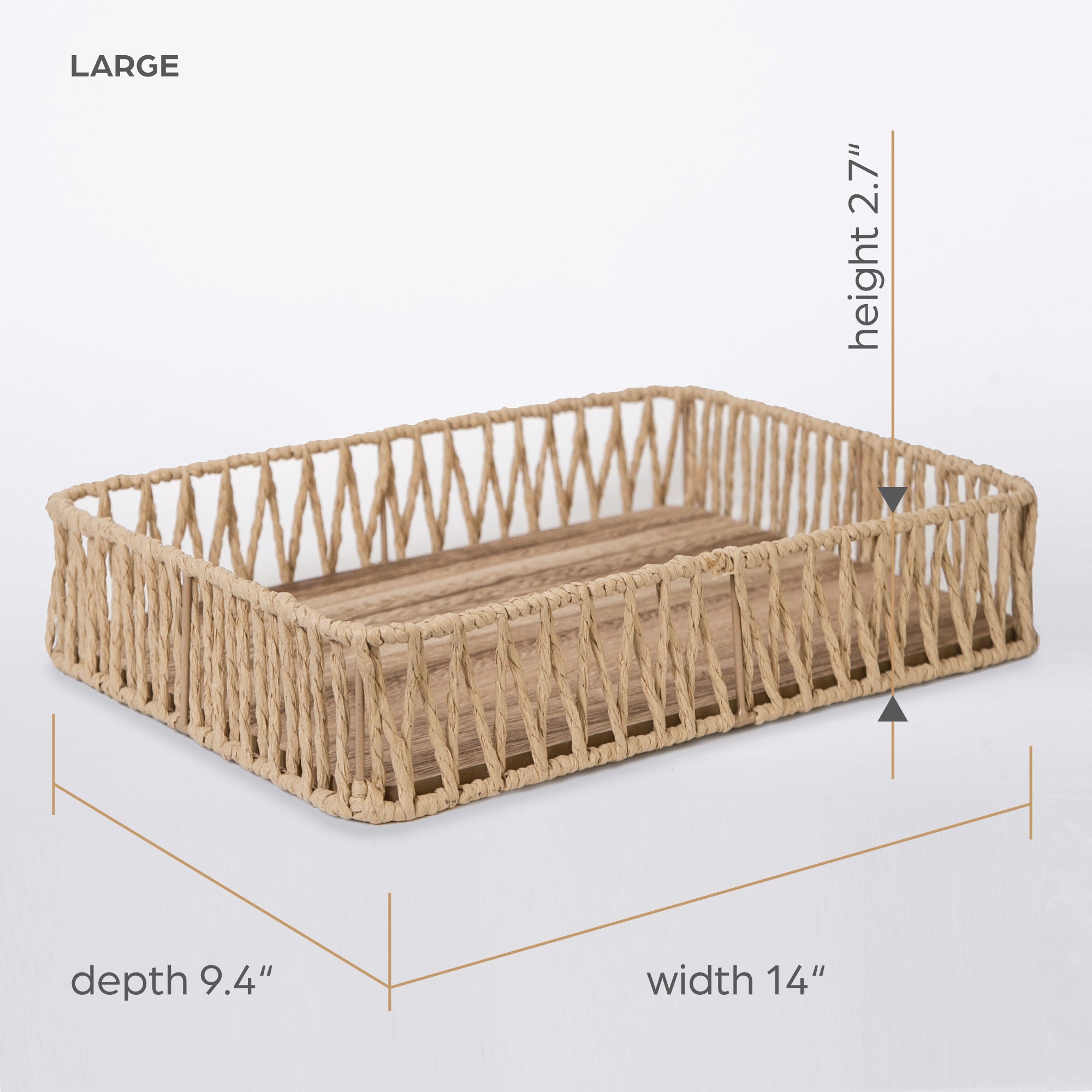 415 - Wooden Rope Tray