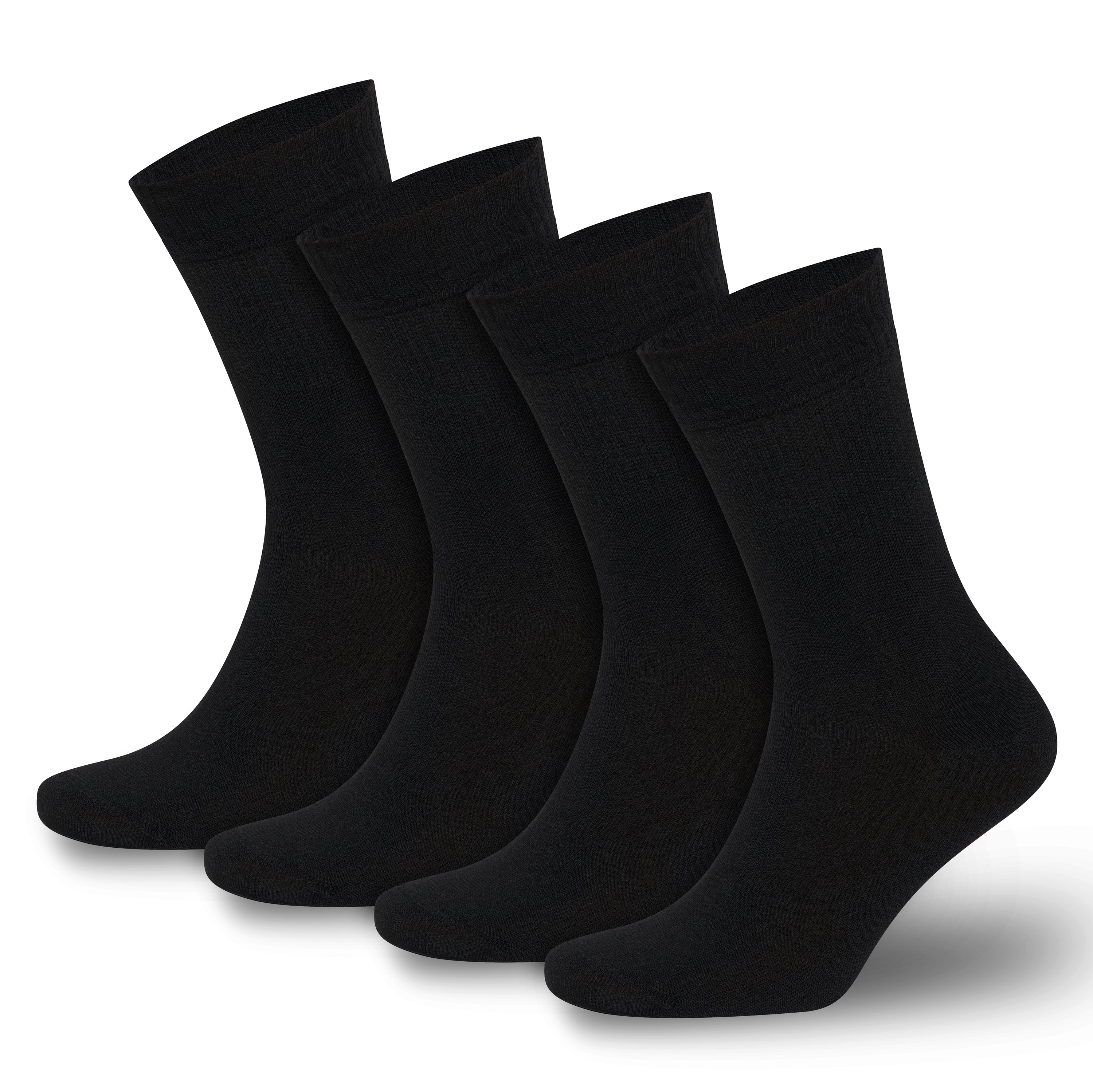 Men’s & Women’s Bamboo Diabetic Crew Socks 4-Pack