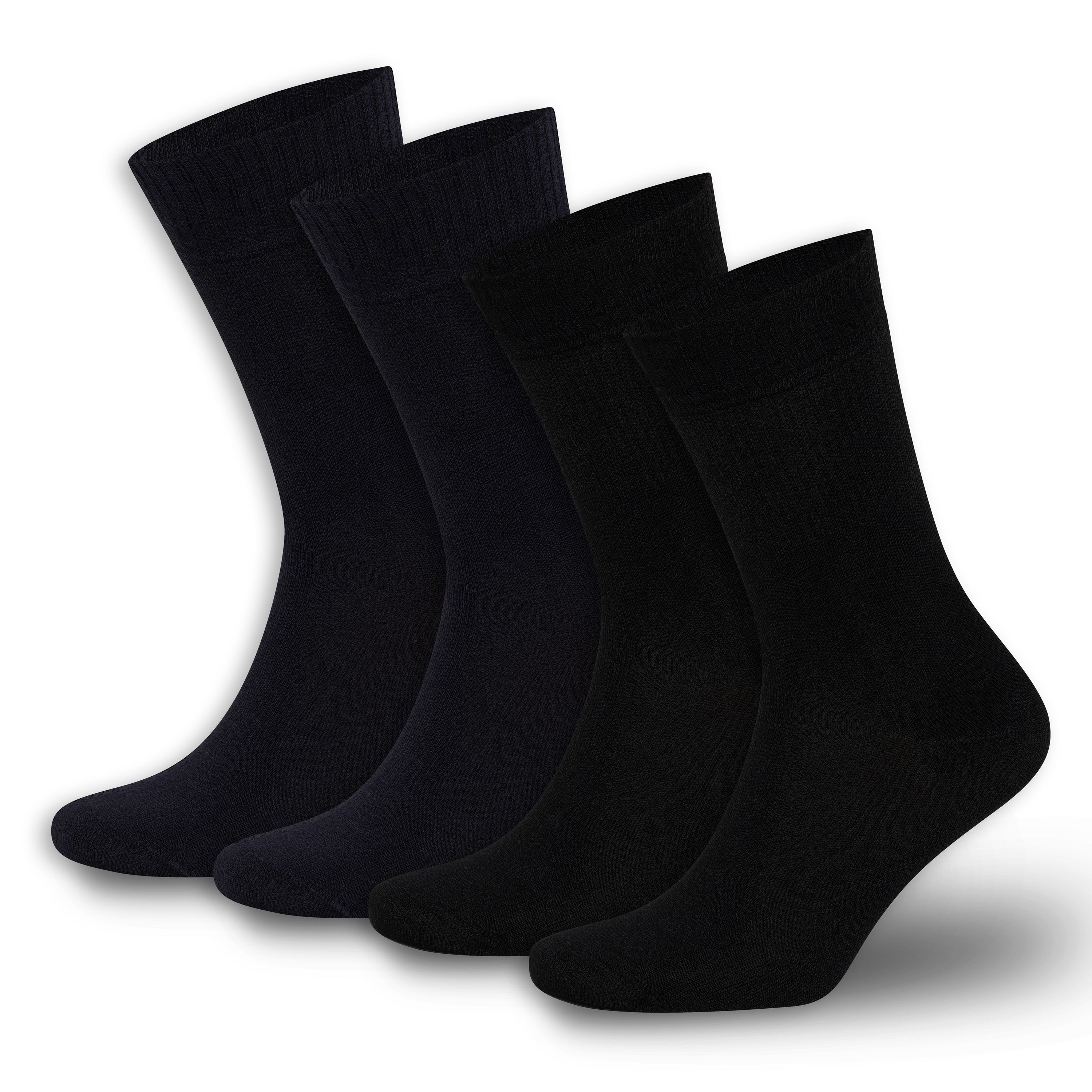 Men’s & Women’s Bamboo Diabetic Crew Socks 4-Pack