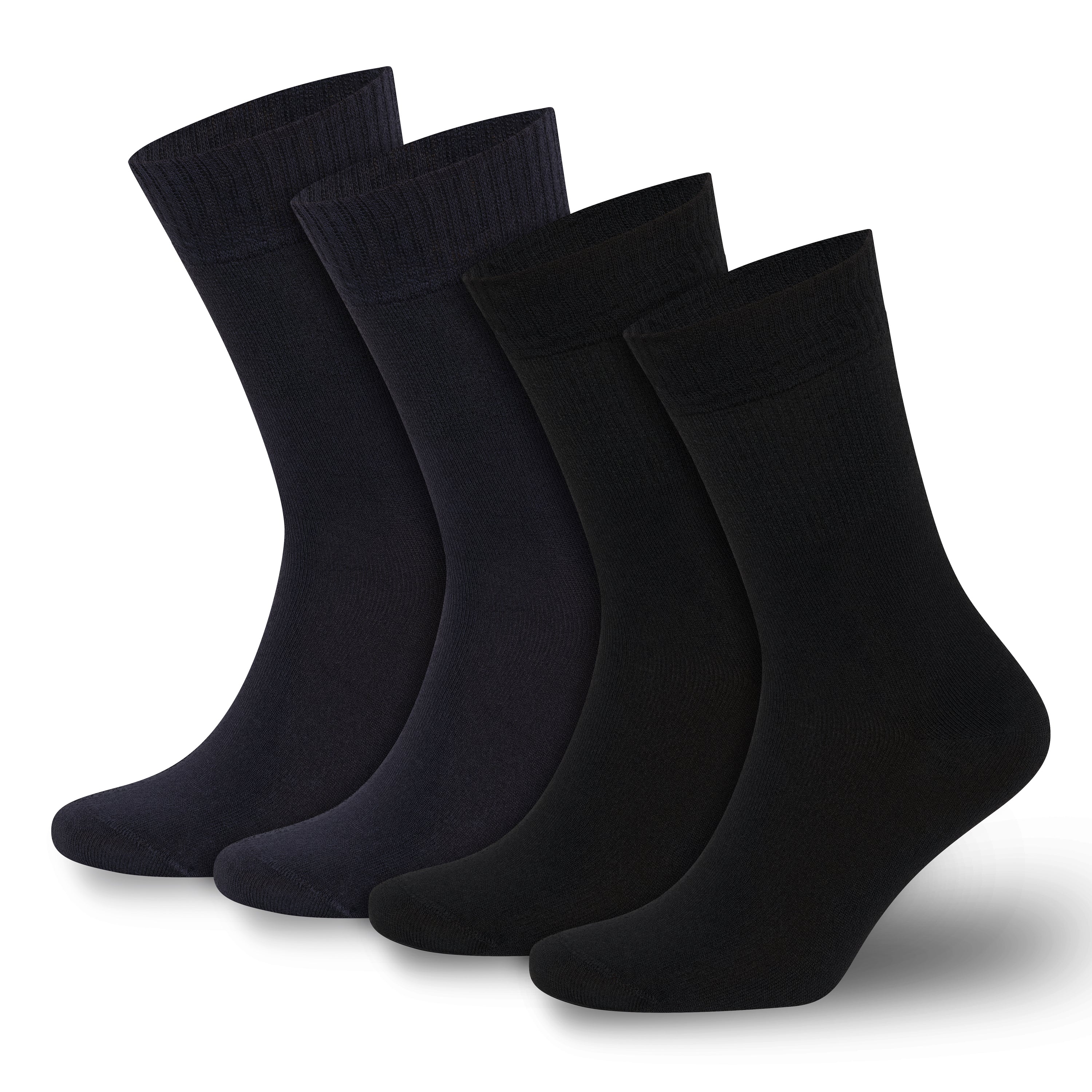 Men’s & Women’s Bamboo Diabetic Crew Socks 4-Pack