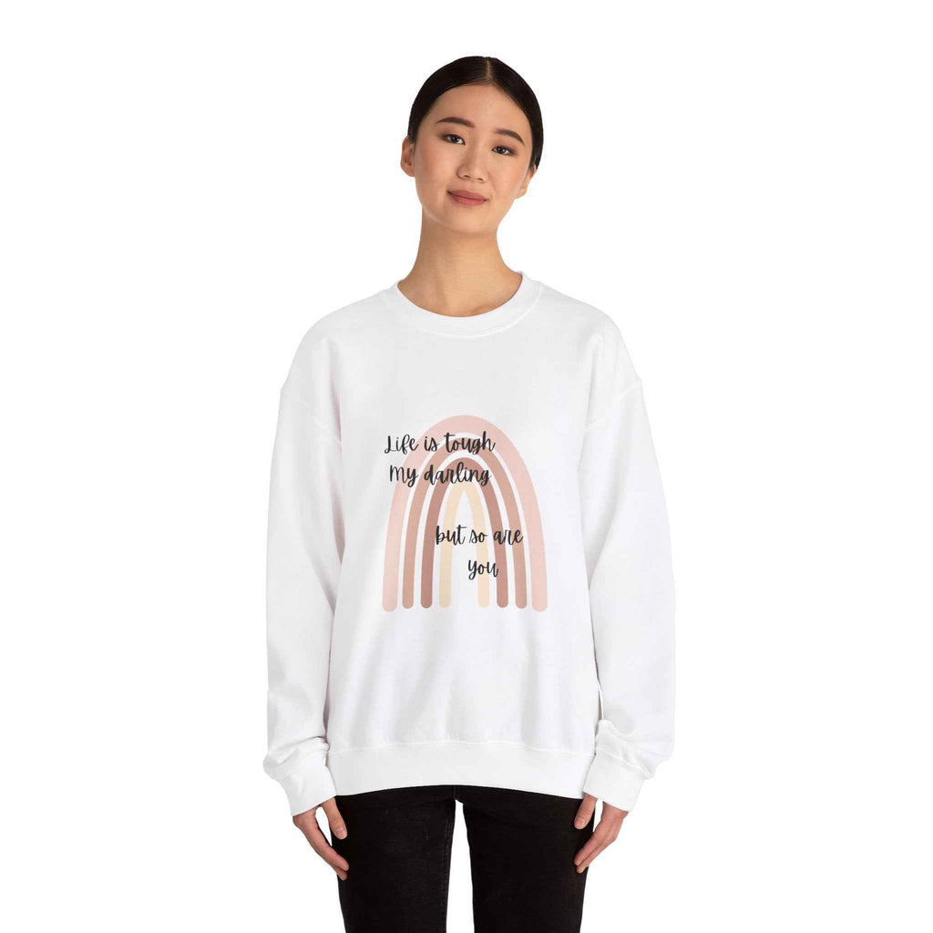 Life is tough: Crewneck Adult Sweatshirt Women's Top
