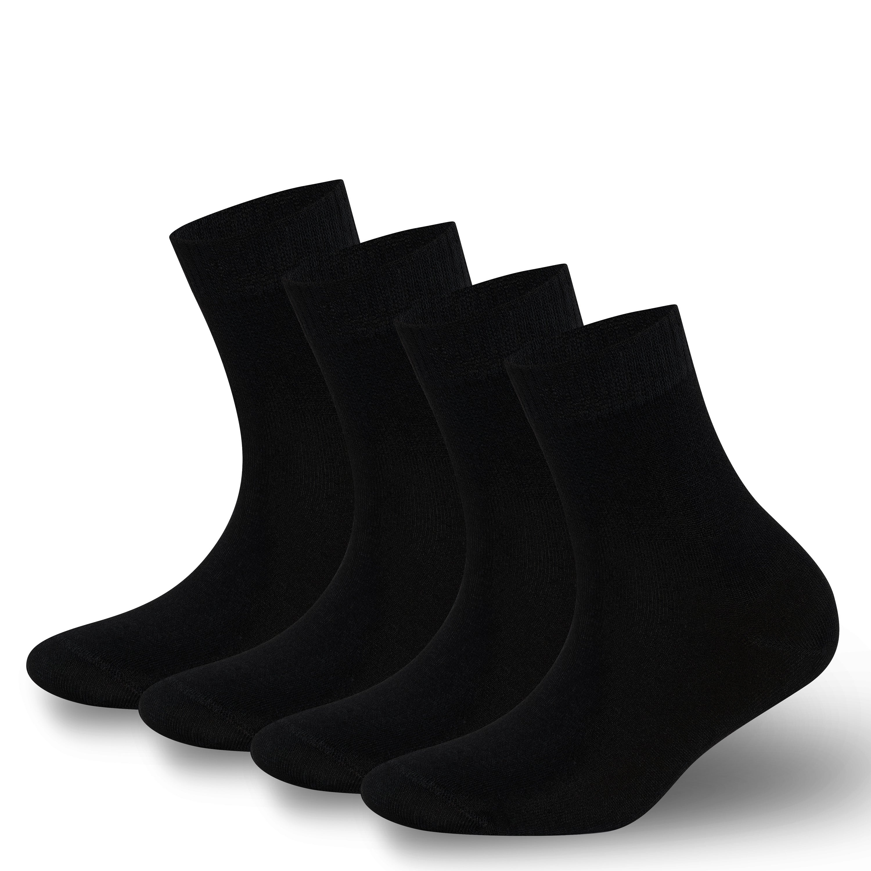 Men’s & Women’s Bamboo Diabetic Ankle Socks 4-Pack