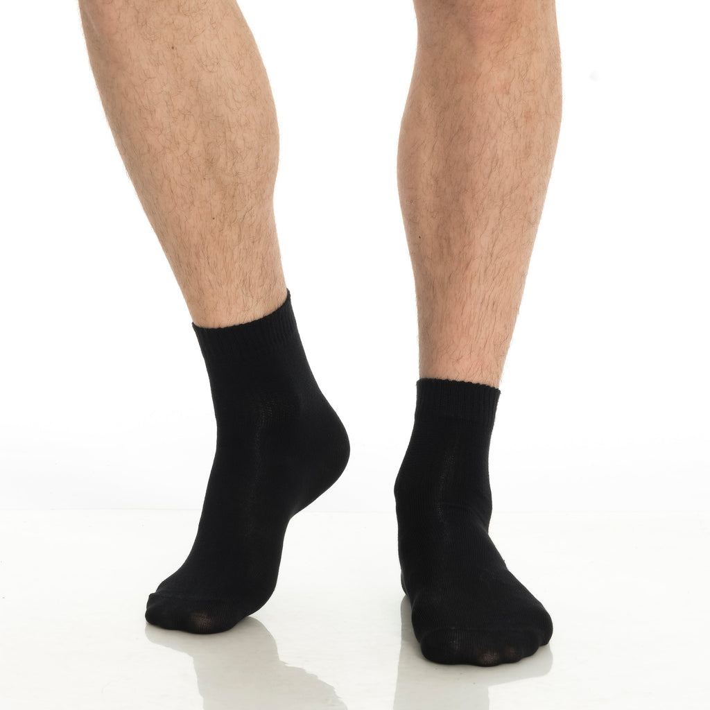 Men’s & Women’s Bamboo Diabetic Ankle Socks 4-Pack