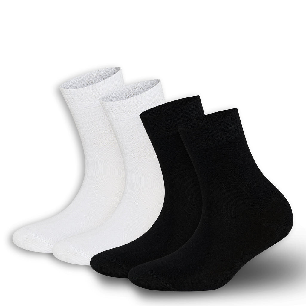 Men’s & Women’s Bamboo Diabetic Ankle Socks 4-Pack