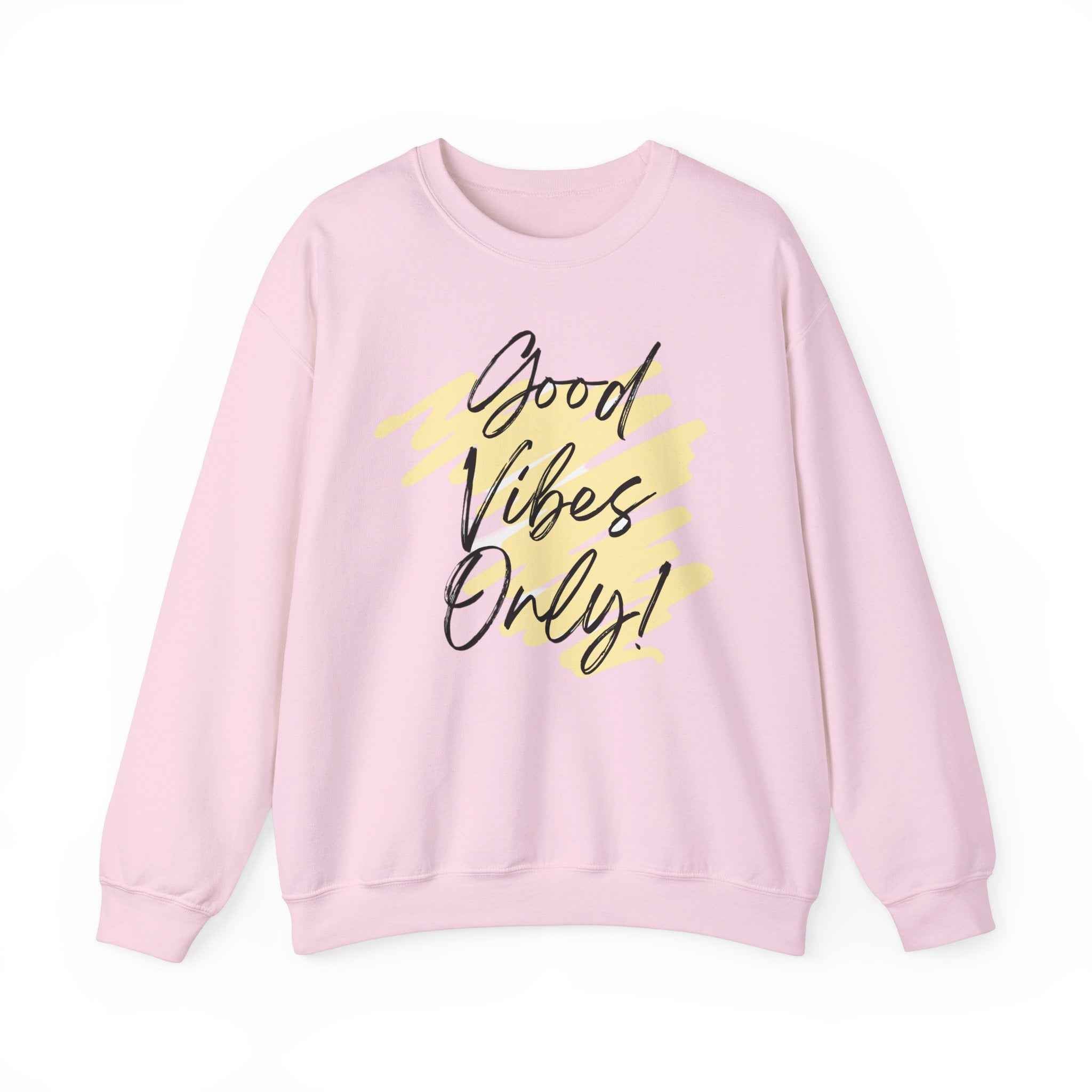 Vibes Phrase Good Vibes Crewneck Women's Top