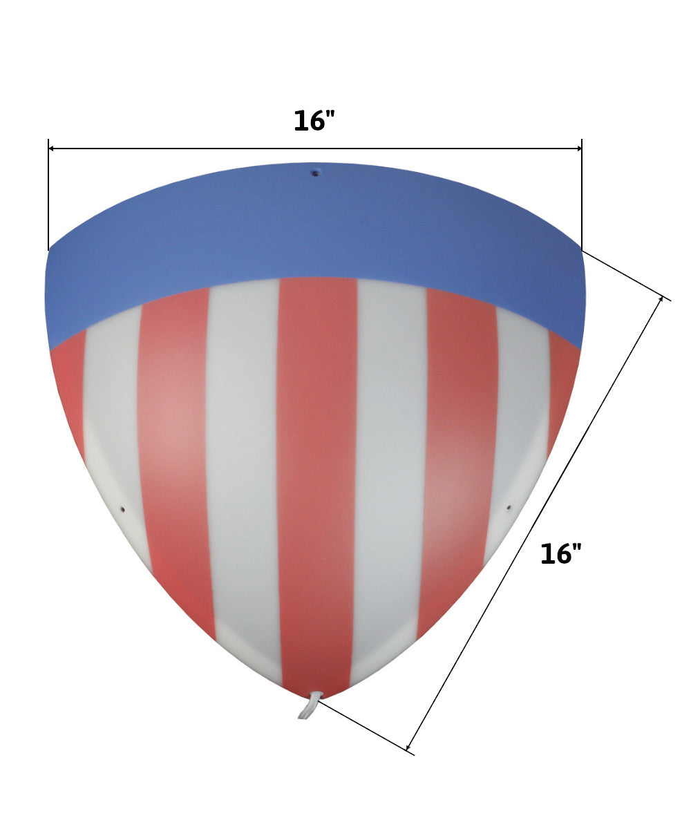 16"W Beacon Triangle Corner Light Plug-In Cord USA Design by Home Concept
