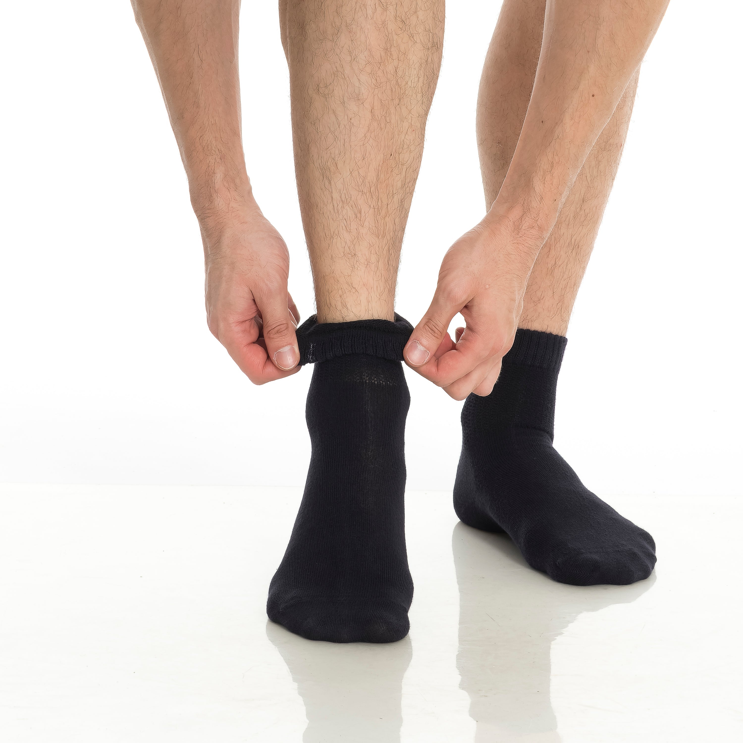 Men’s & Women’s Bamboo Diabetic Ankle Socks 4-Pack