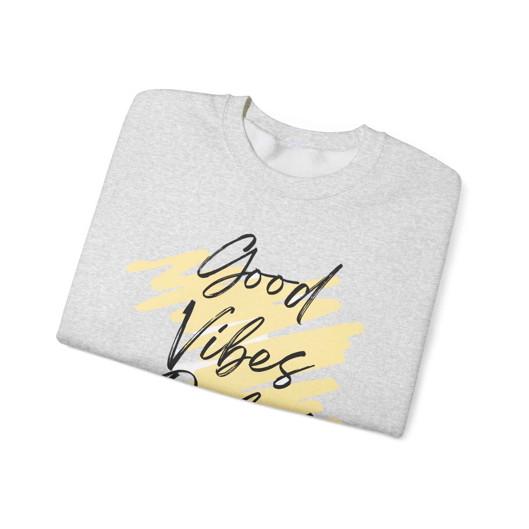 Vibes Phrase Good Vibes Crewneck Women's Top