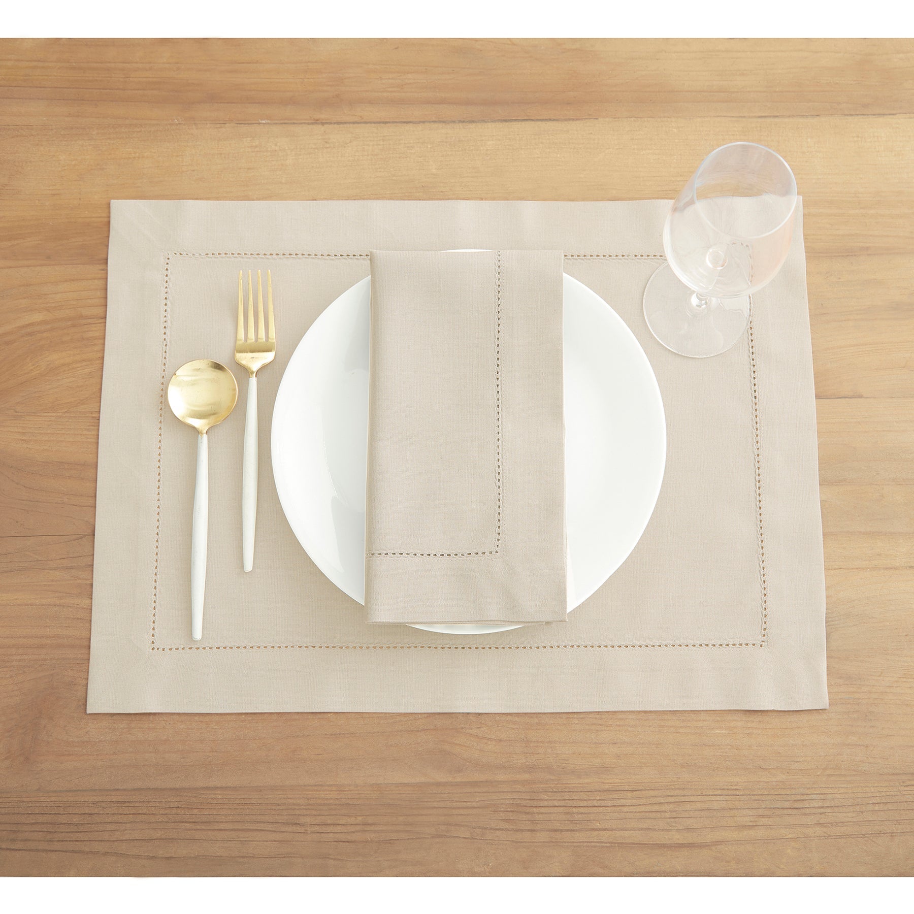 Cotton Linen Hemstitch Napkins