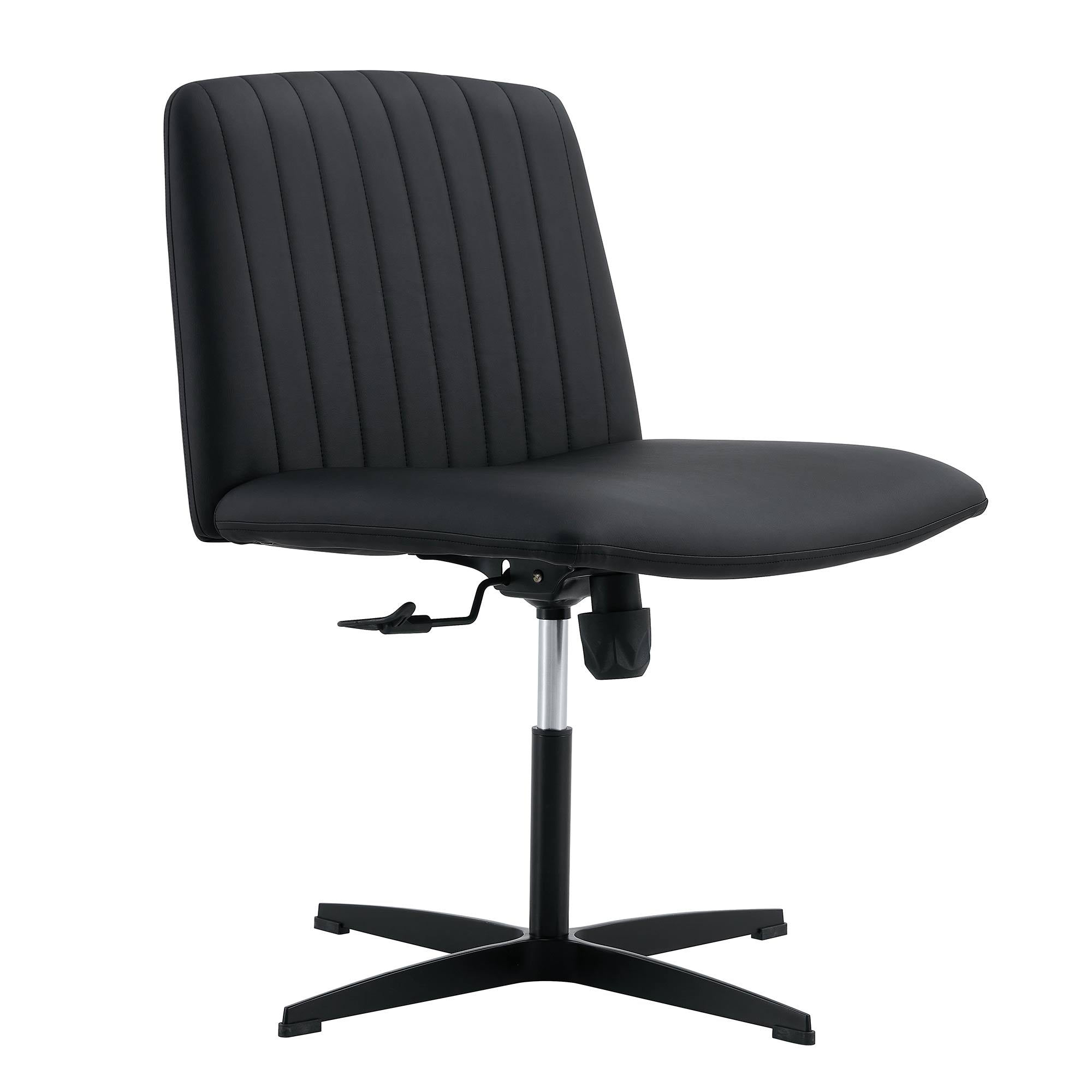 Black High Grade Pu Material. Home Computer Chair Office Chair Adjustable 360 ° Swivel Cushion Chair