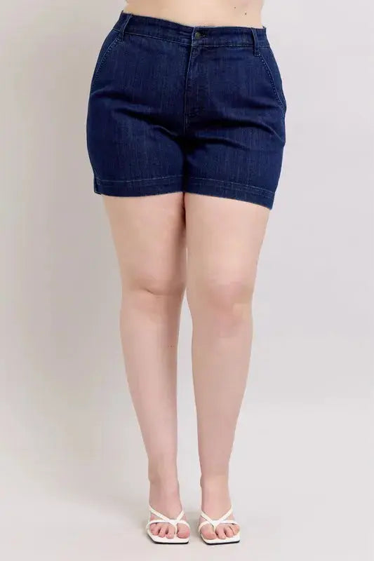 Judy Blue Jeans - Full Size High Waist Denim Shorts