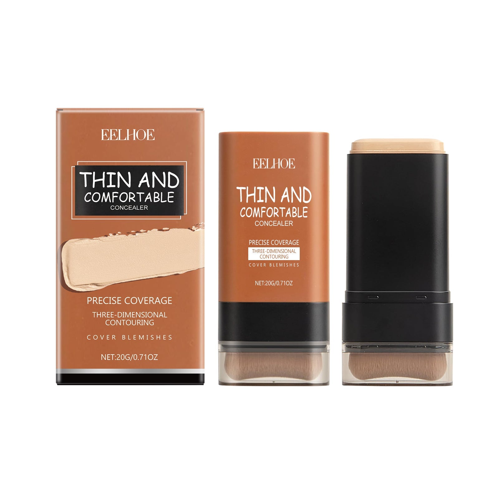 Light Transparent Concealer Foundation Stick, The Liquid Foundation Is Not Easy To Remove Makeup Moisture Natural Refreshing