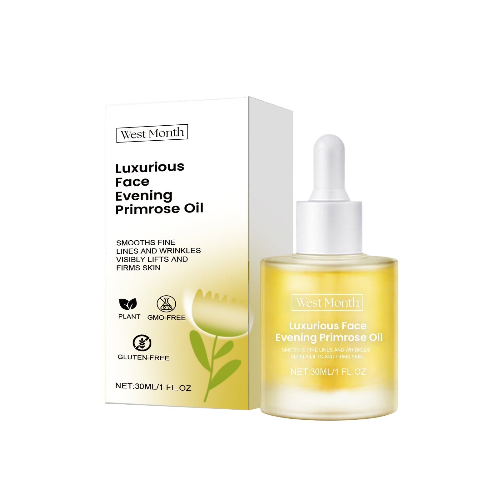 Primrose Essential Oil, Moisturizing, Anti-Wrinkle, Firming, Light Line, Moisturizing And Nourishing Facial Essence