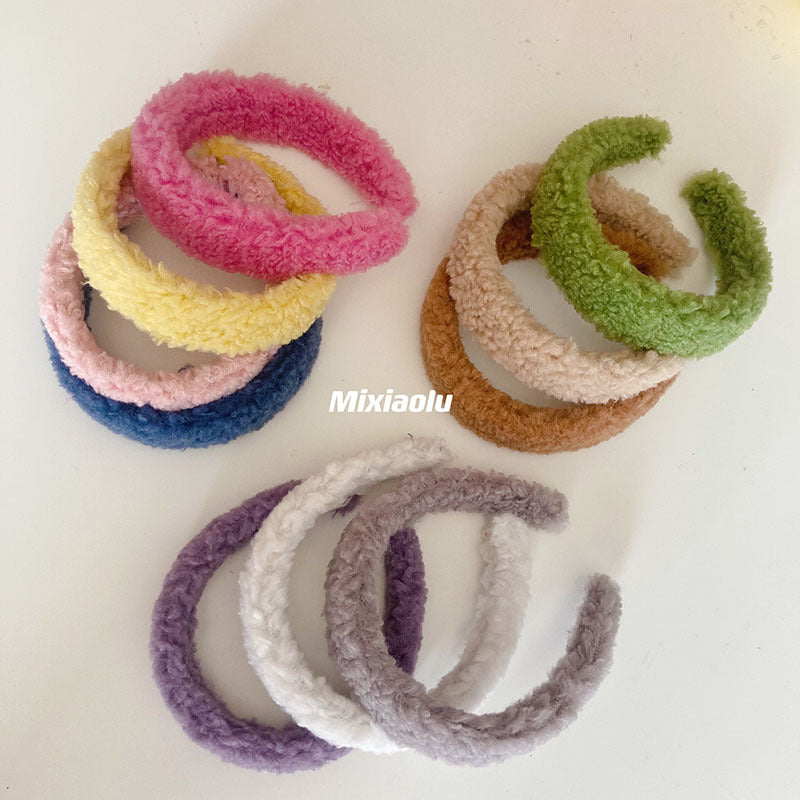 Plush headband hair clip