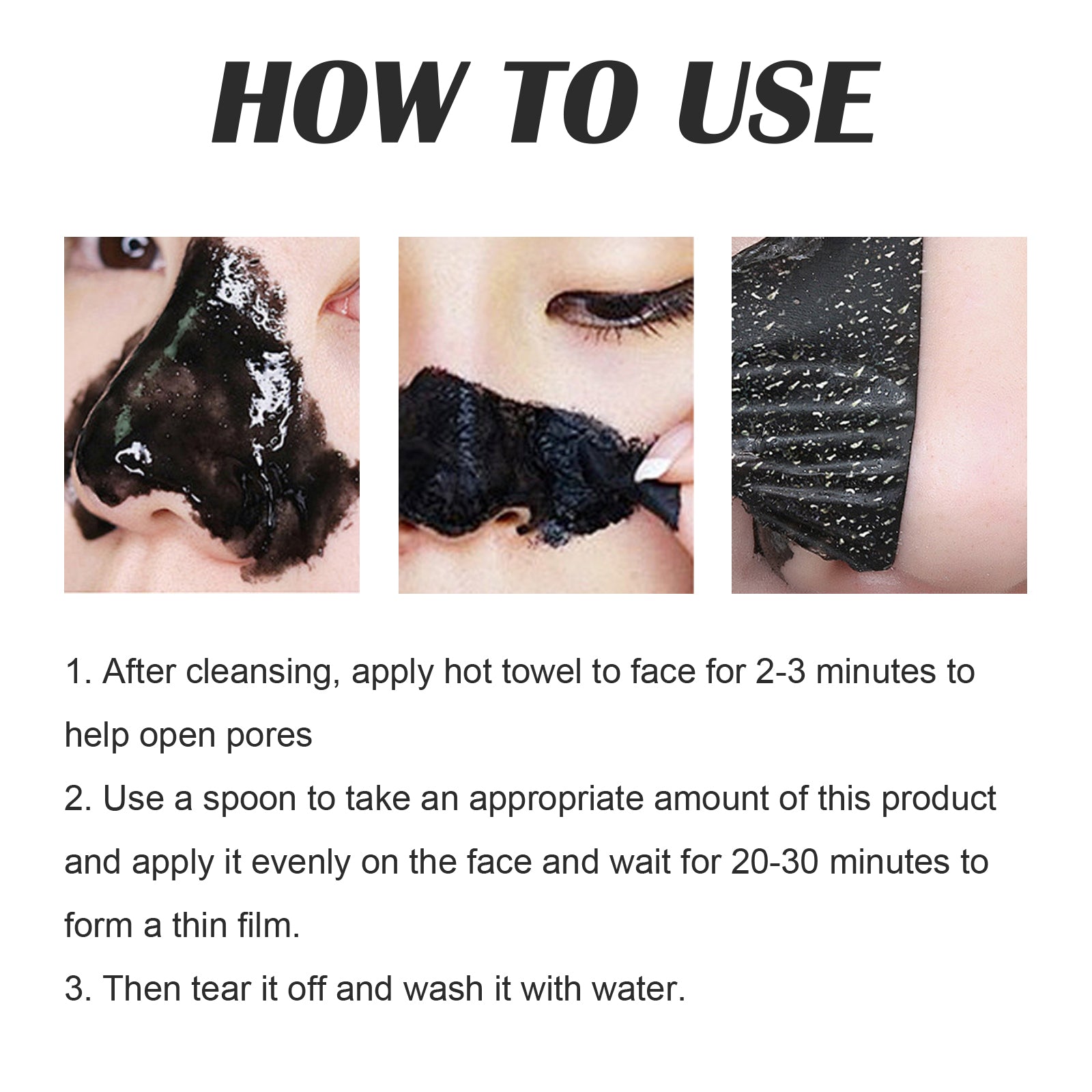 Blackhead Peel Mask, Deep Cleansing Facial Skin Removes Blackheads, Pimples, Shrinks Pores And Tenderizes Skin