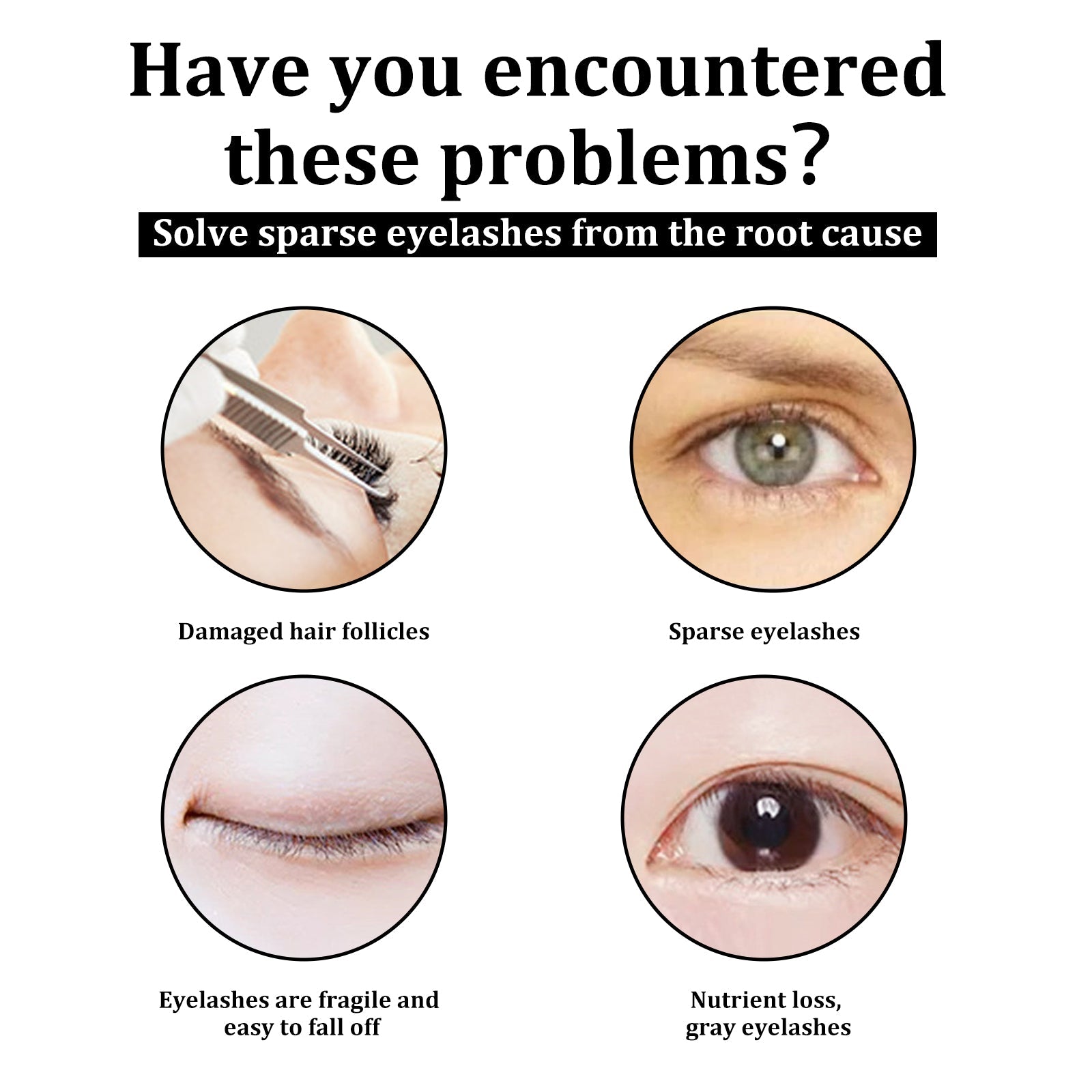 Eyelash Serum, Natural Beauty Curl Black Thick Slender Long Gentle Not Easily Stained Mascara