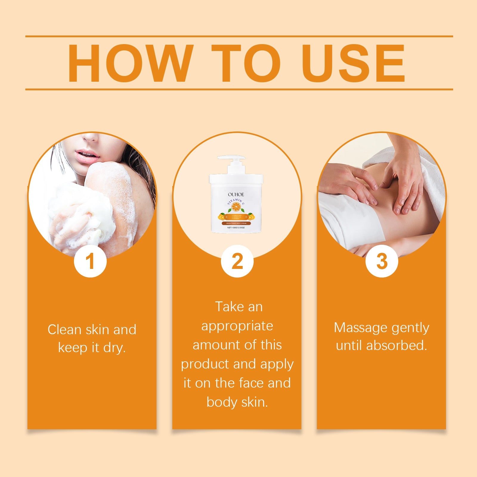 Vitamin C Moisturizer, Hydrating, Moisturizing And Brightening The Whole Body Universal Skin Revitalizing Moisturizer