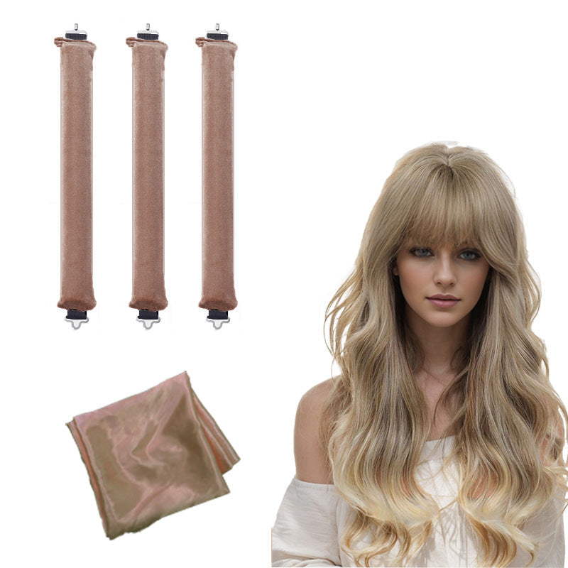 Sleeping lazy heatless hair curler simple big wave bold curling iron