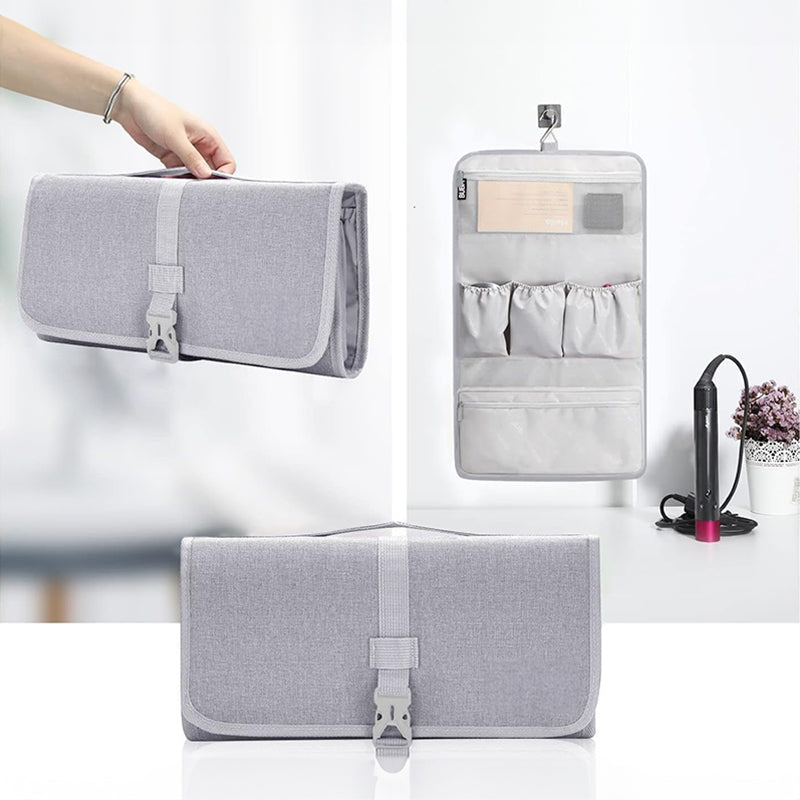 Large - capacity dustproof travel bag for Dyson Pre - Styling Dryer, fits curling barrels.