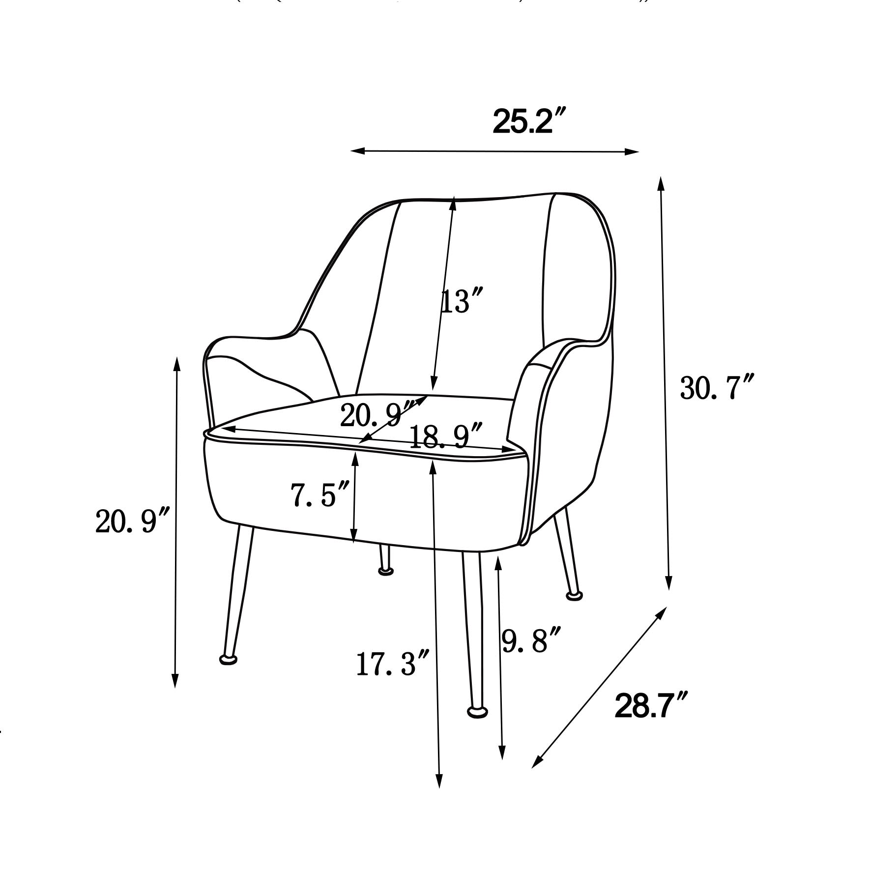 Modern Mid Century Chair velvet Sherpa Armchair for Living Room Bedroom Office Easy Assemble(BEIGE)