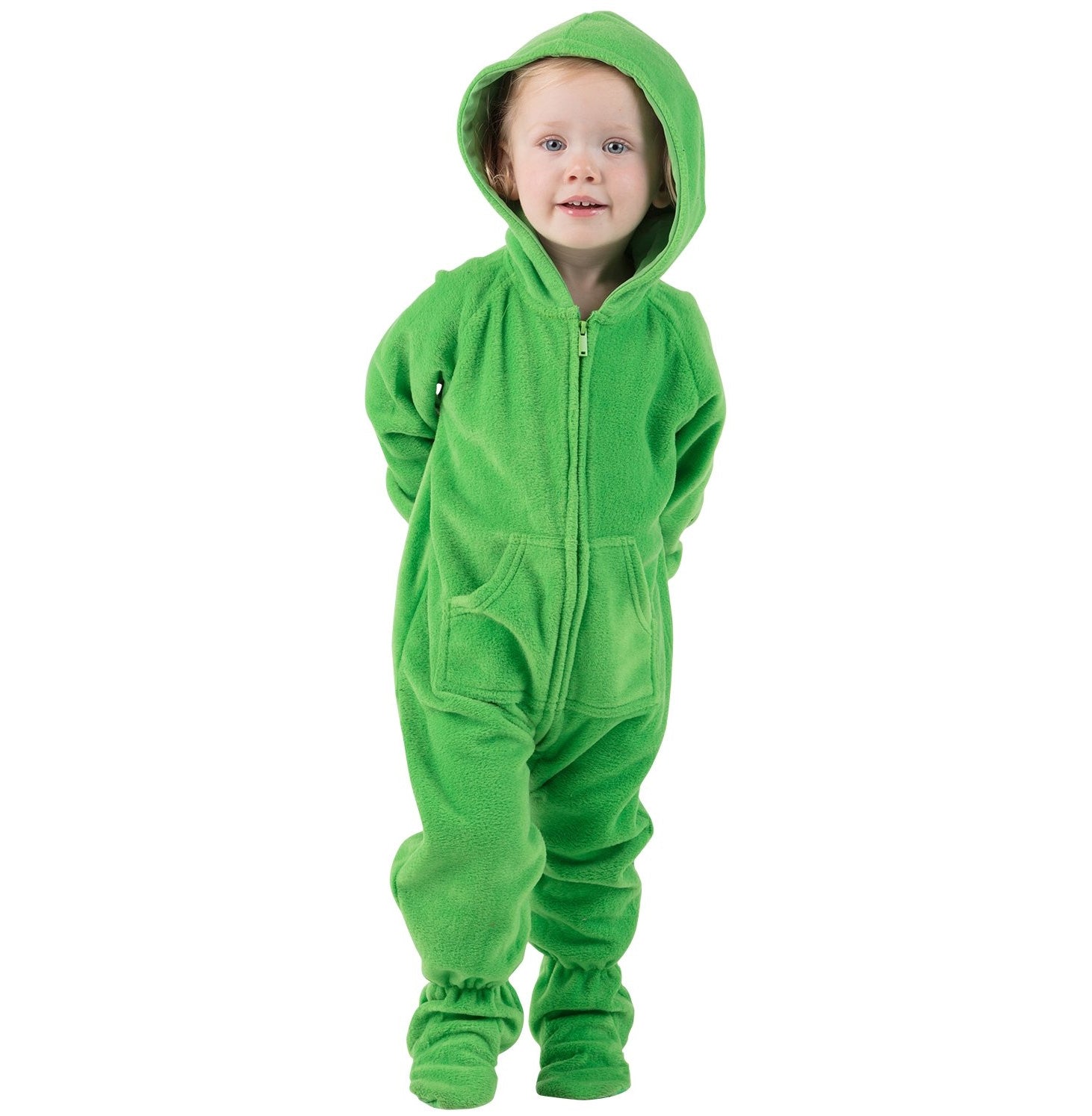 Family Matching Emerald Green Hoodie Fleece Onesie