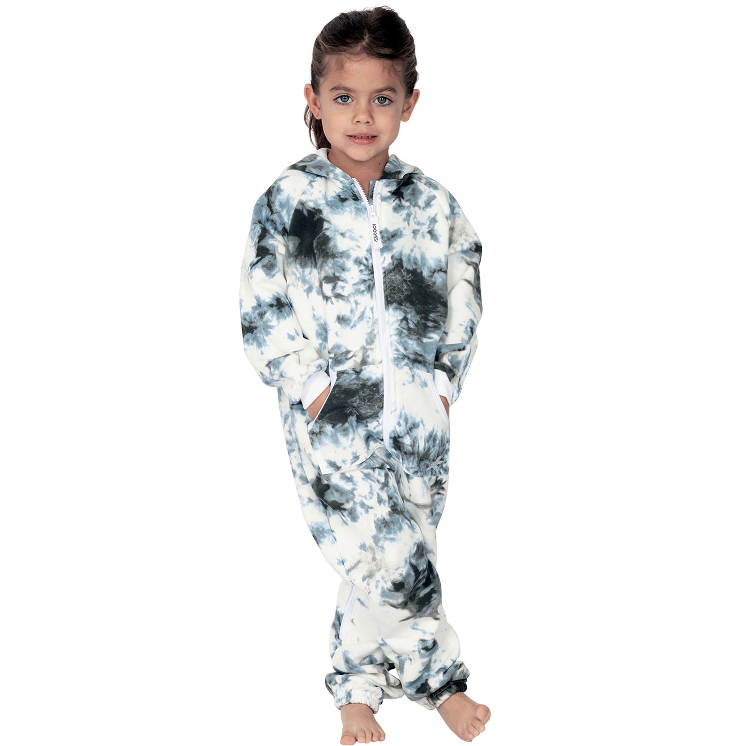 Family Matching Tie Dye Black Hoodie Onepiece Onesie
