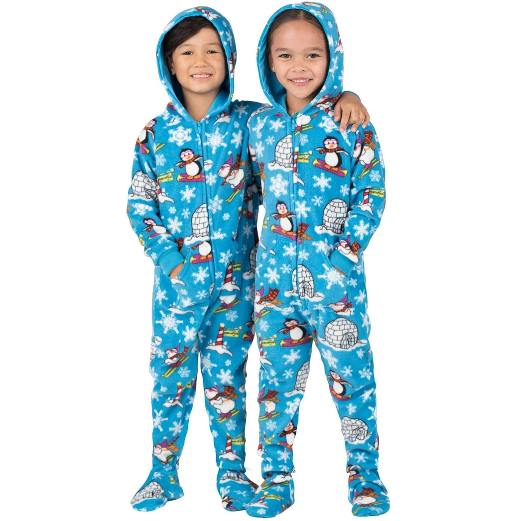 Family Matching Winter Wonderland Hoodie Fleece Onesie