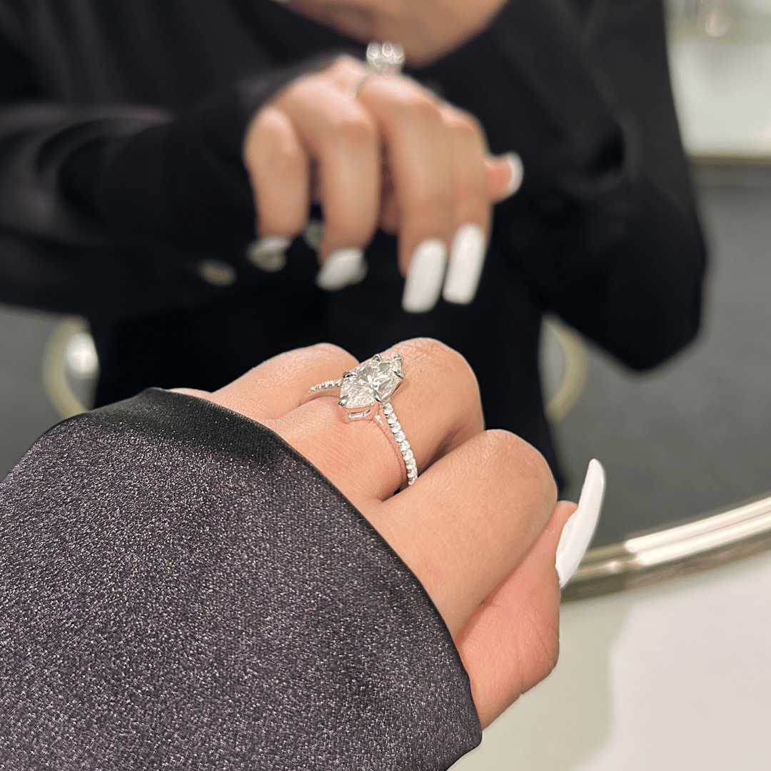 3.0ct Moissanite Diamond Engagement Ring