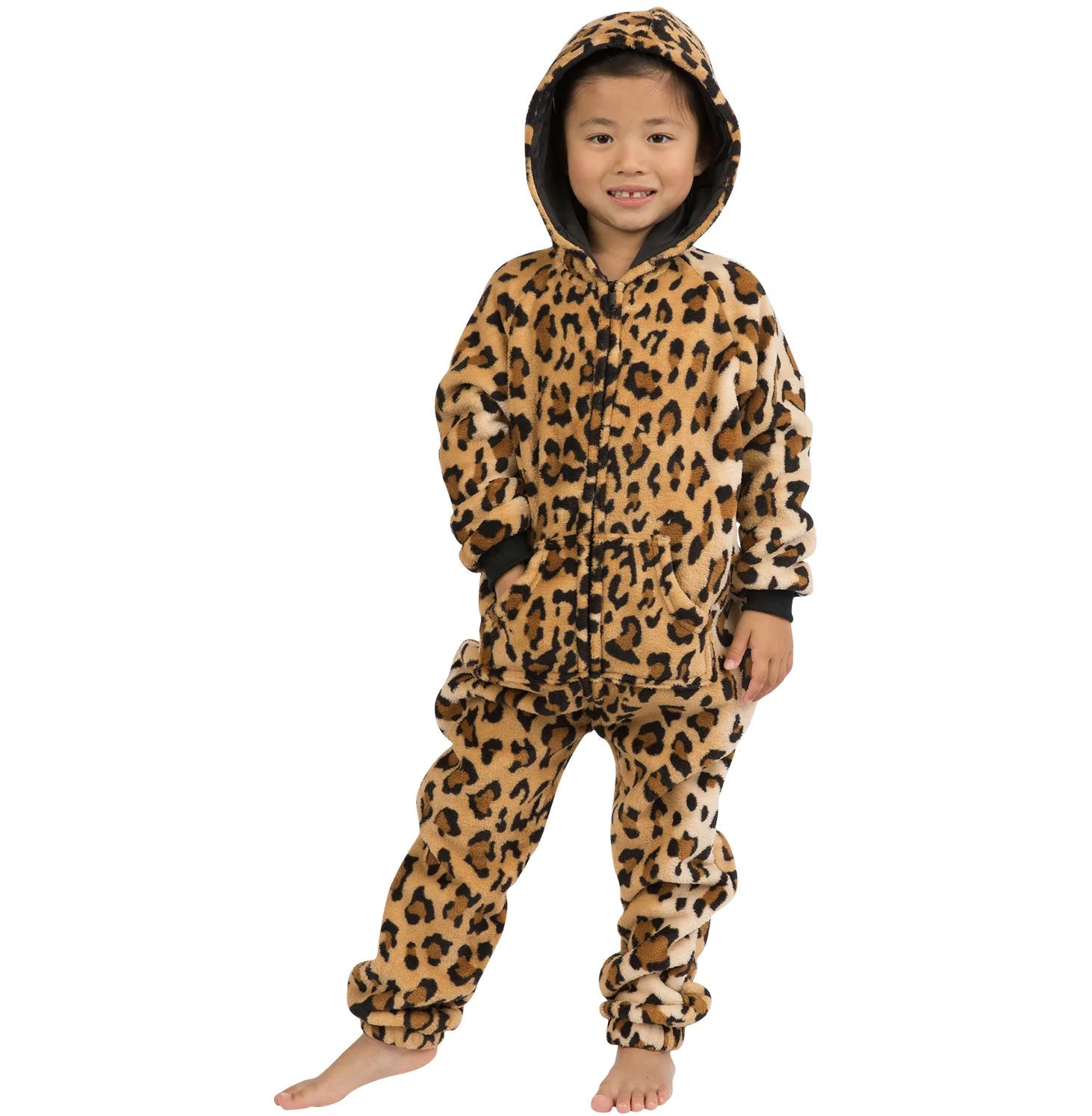 Family Matching Cheetah Spots Footless Chenille Onesie