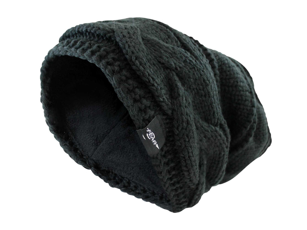 Warmest Fleece Lined Slouch Baggy Women Beanie Hat