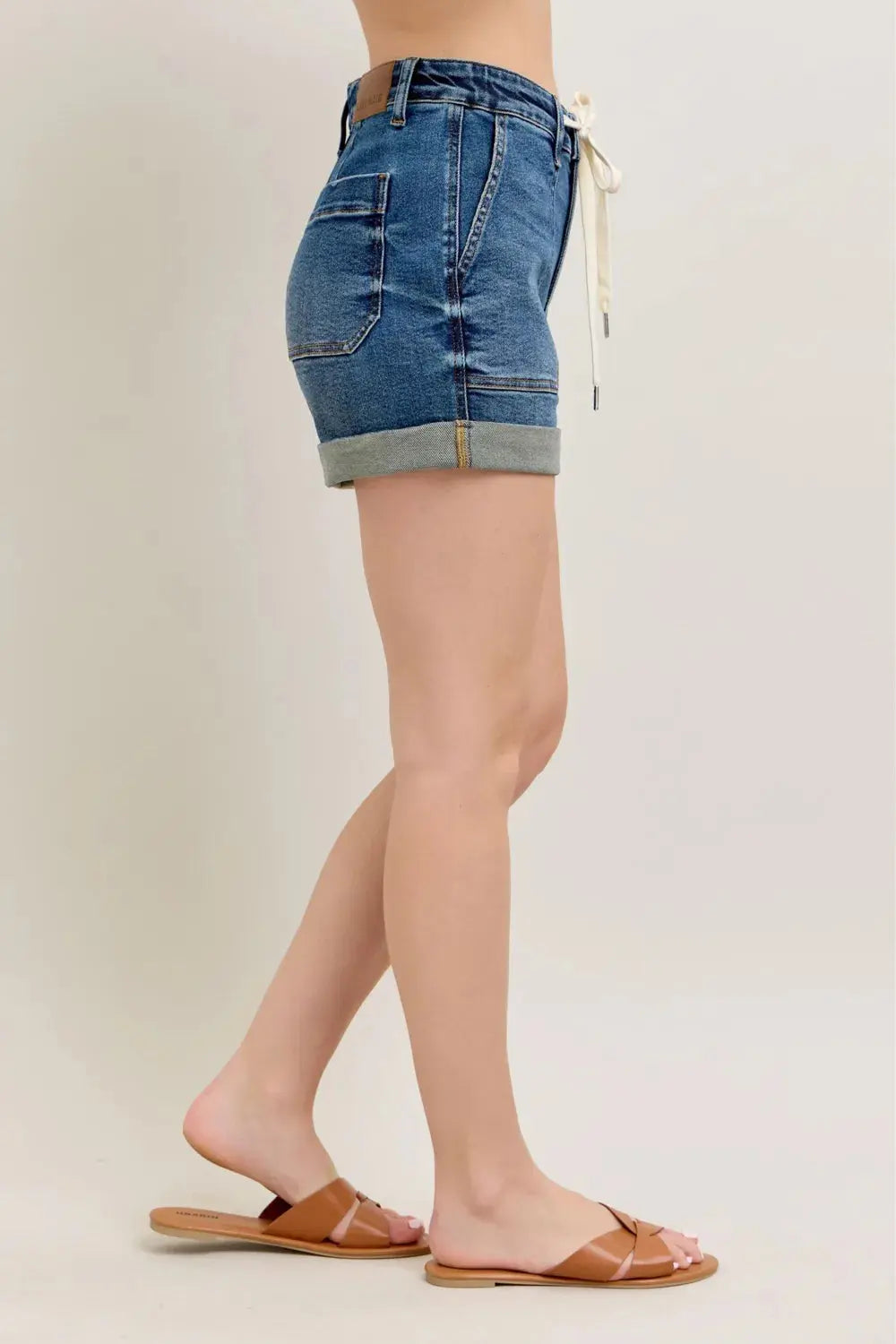 Judy Blue Jeans - Full Size High Rise Cuff Denim Shorts