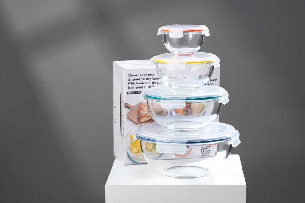 Borosilicate Glass Mixing Bowl Set (5 Bowls)